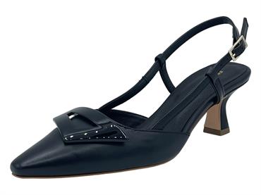 FRAU 92T6 NERO  slingback donna tacco 5