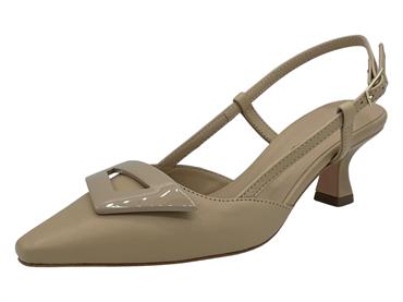 FRAU 92T6 vanilla  slingback donna tacco 5