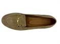 hersuade ANK44 beige mocassino donna camoscio