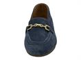 hersuade ANK44 blu mocassino donna camoscio morsetto