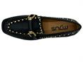 mjus T85106 nero mocassino donna borchie