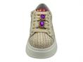 gio+ PIA154 beige sneakers raffia castone