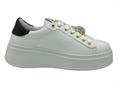 gio+ PIA136 bianco sneakers pelle donna scarabeo