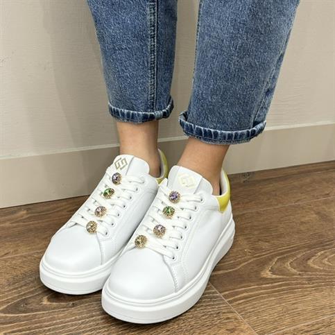 GOLD&GOLD GB812 lime sneakers  con zirconi