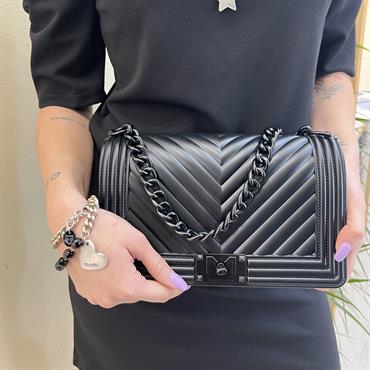 marc ellis FLAT M NERO borsa pvc