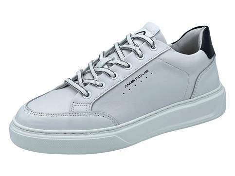 AMBITIOUS 12861 BIANCO sneakers pelle uomo