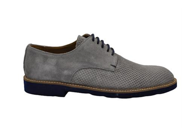 MELLUSO U0909 grigio scarpa uomo camoscio