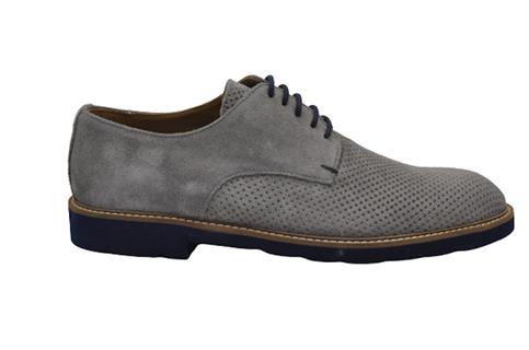 MELLUSO U0909 grigio scarpa uomo camoscio