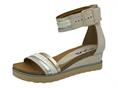 mjus L16005 latte sandalo donna zeppa pelle