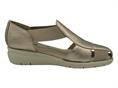 melluso k55399 oro scarpa  donna sandalo ragno pelle