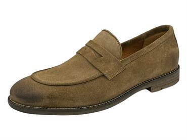 AMBITIOUS 13414 marrone mocassino uomo camoscio