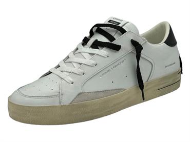 crime london 17100 bianco sneakers pelle uomo