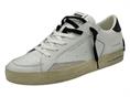 crime london 17100 bianco sneakers pelle uomo