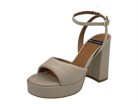 angel alarcon 23084 BEIGE sandalo donna platfor