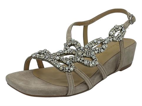 ALMA EN PENA V23417 BEIGE sandalo donna strass