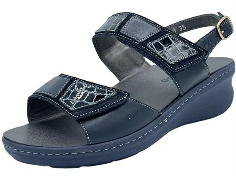 MELLUSO K95206 BLU sandalo estate donna plantare