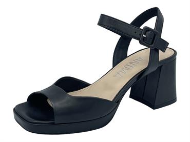 ANIMA LI723 NERO sandalo donna platform