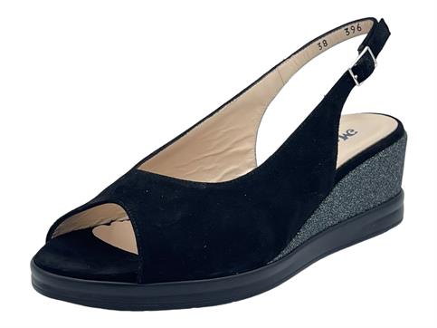 MELLUSO R80330 NERO sandalo donna