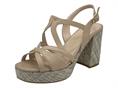 ANIMA BR433 NUDE sandalo donna platform