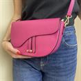 sei unica ONDA853 fuxia borsa pelle made in italy