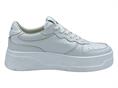 crime london 22709AA5 BIANCO sneakers pelle