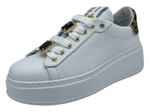 gio+ PIA 106A BIANCO sneakers pelle donna