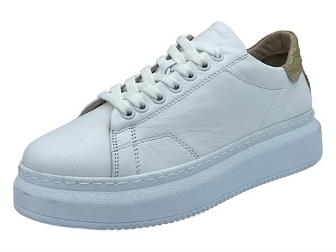 wave 26082 BIANCO sneakers pelle autunno donna