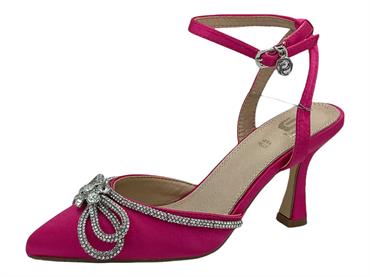 GOLD&GOLD GD568 FUXIA slingback in  raso