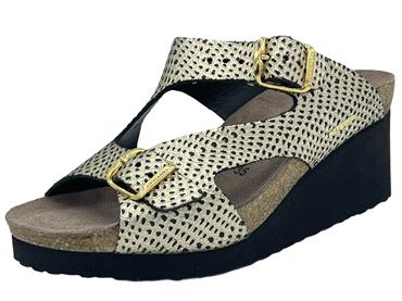 MEPHISTO TERIE NERO/ORO ciabatta donna