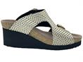 MEPHISTO TERIE NERO/ORO ciabatta donna