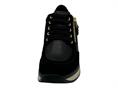 melluso r25553 nero sneakers pelle  donna