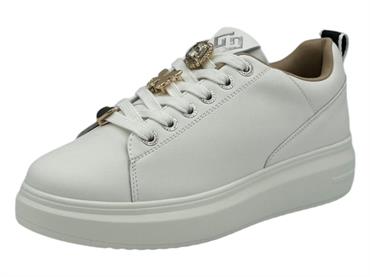 gold&gold gb717 bianco sneakers ecopelle  donna