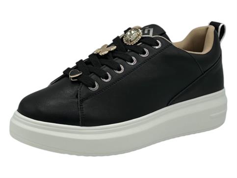 GOLD&GOLD GB717 NERO sneakers ecopelle donna