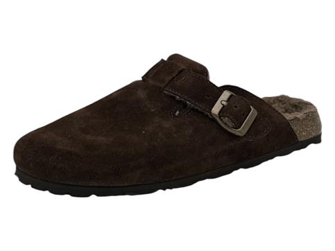 grunland cb2247 marrone ciabatta  uomo camoscio