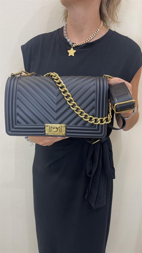 marc ellis flat m black/ottone borsa pvc