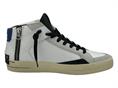 crime london 15151 bianco sneakers pelle  uomo