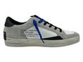 crime london 15102 bianco sneakers pelle  uomo