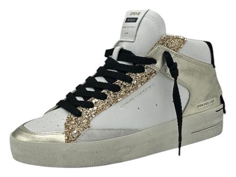 crime london 21150 bianco sneakers  donna glitter