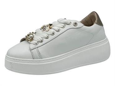 step gaelia bianco sneakers pelle  donna