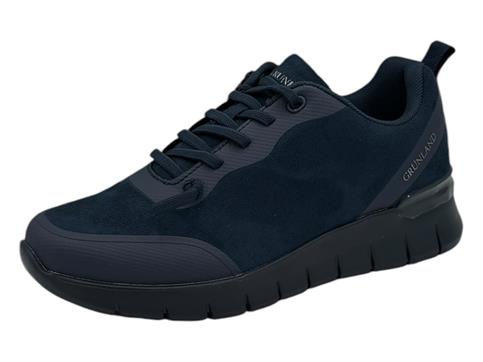 grunland sc 4333 blu sneaker tessuto  donna