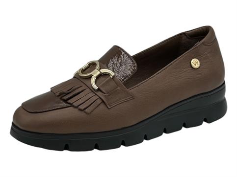 melluso 055000 marrone mocassino  donna pelle