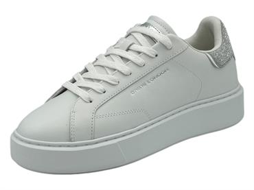 crime london 21608 bianco sneakers pelle  donna