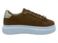 wave 26085 MARRONE sneakers pelle donna