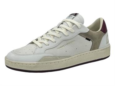 crime london 15203 bianco sneakers pelle  uomo