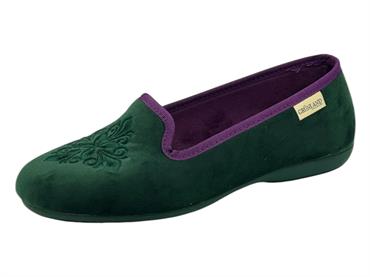 grunland pa1252 verde pantofola  donna chiusa