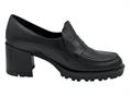 MELLUSO L5251D NERO mocassino donna pelle tacco