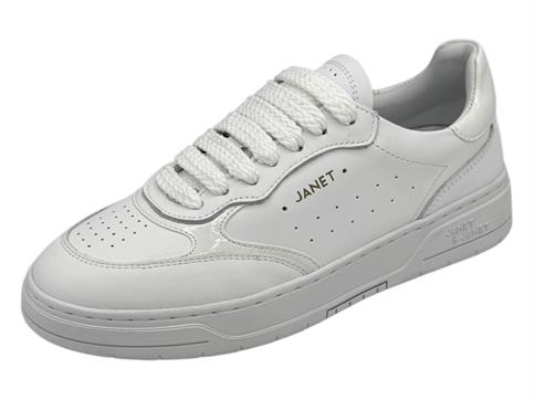 janet j-090 bianco sneakers pelle  donna