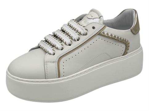 janet j-002 bianco sneakers pelle  donna platform