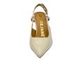 janet j-100 beige slingback  donna pelle lucida