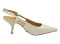 janet j-100 beige slingback  donna pelle lucida